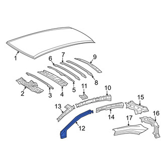 Toyota OE - Left Body A-Pillar Reinforcement