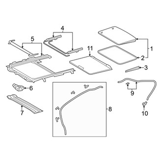 Toyota OE - Roof - Sunroof (Japan Built), (Sedan)