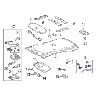 Toyota OE - Interior Grab Bar Cap