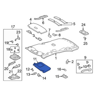 Toyota OE - Left Sun Visor