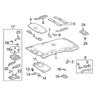 Toyota OE - Sun Visor Screw