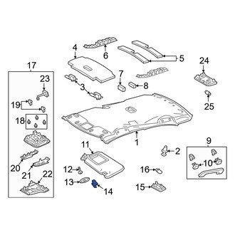 Toyota OE - Sun Visor Holder