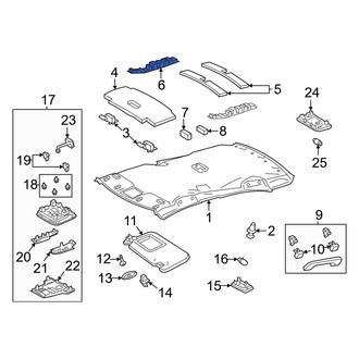 Toyota OE - Front Left Headliner Insulator