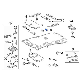 Toyota OE - Rear Headliner Insulator