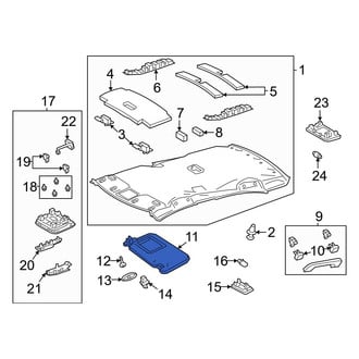 Toyota OE - Left Sun Visor