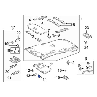 Toyota OE - Sun Visor Holder