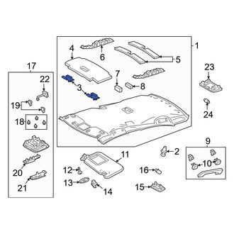 Toyota OE - Left Headliner Insulator
