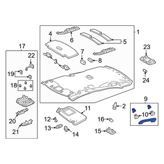 Toyota OE - Rear Left Interior Grab Bar
