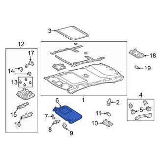 Toyota OE - Left Sun Visor