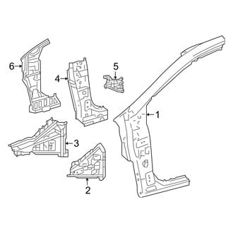 Toyota OE - Pillars, Rocker & Floor - Hinge Pillar (Sedan)
