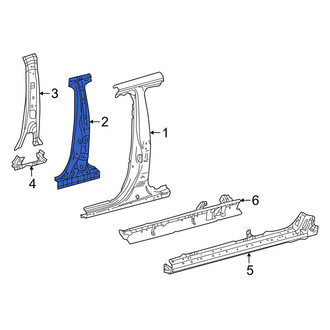 Toyota OE - Right Body B-Pillar Reinforcement