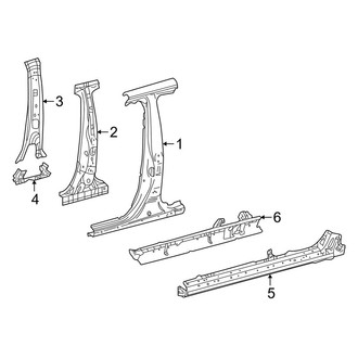 Toyota OE - Pillars, Rocker & Floor - Center Pillar & Rocker (Sedan)
