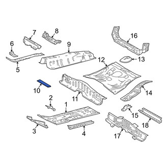 Toyota OE - Center Floor Pan Reinforcement Brace