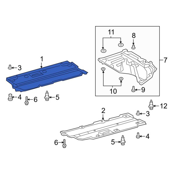 Floor Pan Splash Shield