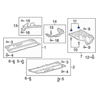 Toyota OE - Floor Pan Splash Shield Spacer