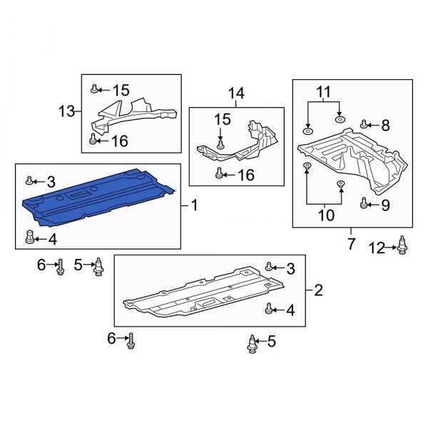 Floor Pan Splash Shield