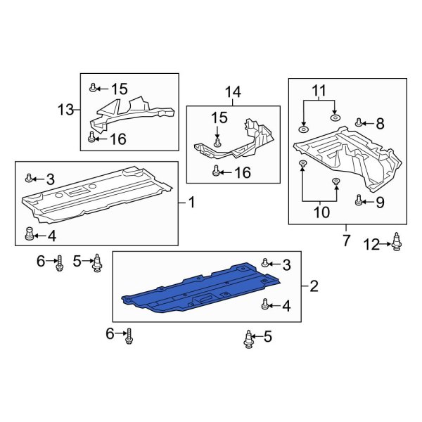 Floor Pan Splash Shield