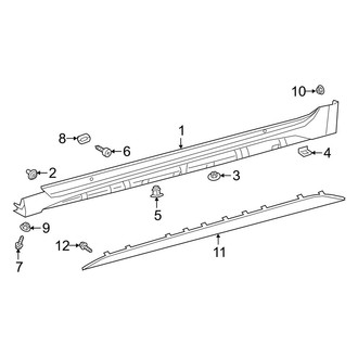 Toyota OE - Pillars, Rocker & Floor - Exterior Trim (SE / SE Nightshade / XSE)