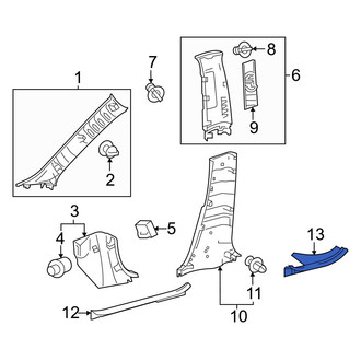 Toyota OE - Rear Left Door Sill Plate