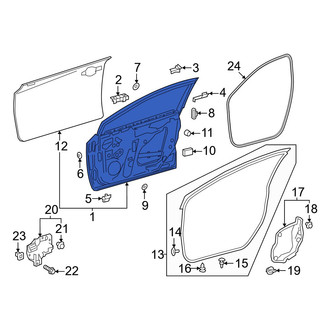Toyota OE - Rear Left Door Shell