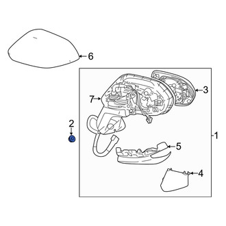 Toyota OE - Door Mirror Nut