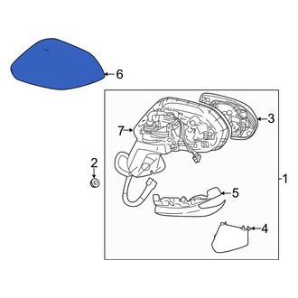 Toyota OE - Front Left Door Mirror Cover