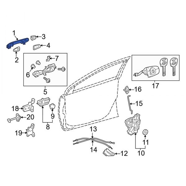 Exterior Door Handle Set