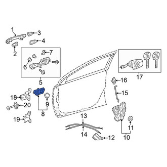 Toyota OE - Rear Left Inner Interior Door Handle