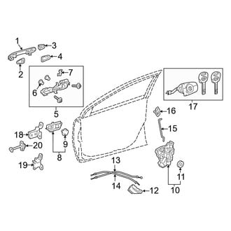Toyota OE - Front Door - Lock & Hardware
