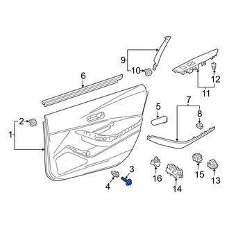 Toyota OE - Door Interior Trim Panel Screw