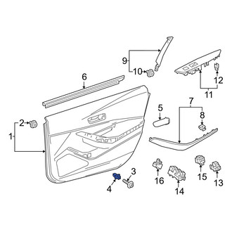 Toyota OE - Door Interior Trim Panel Grommet