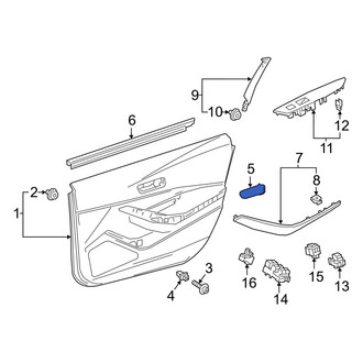 Toyota OE - Front Left Interior Door Handle Screw Cap