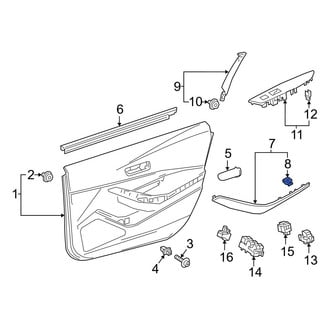 Toyota OE - Door Panel Handle Clip