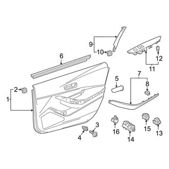 Toyota OE - Front Door - Interior Trim (USA Built)