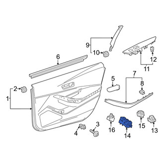 Toyota OE - Front Left Door Window Switch