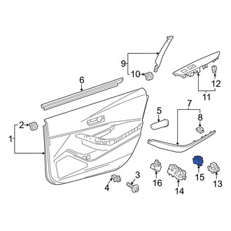 Toyota OE - Front Left Door Window Switch