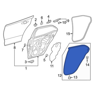 Toyota OE - Rear Left Inner Door Seal