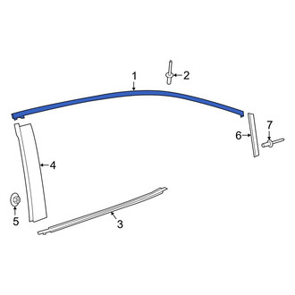 Toyota OE - Rear Left Upper Door Reveal Molding