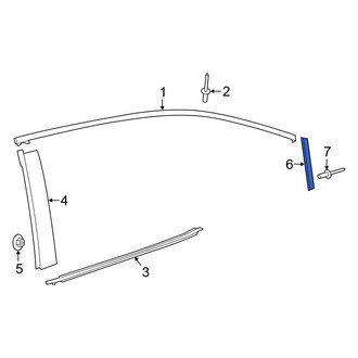 Toyota OE - Front Right Lower Door Reveal Molding