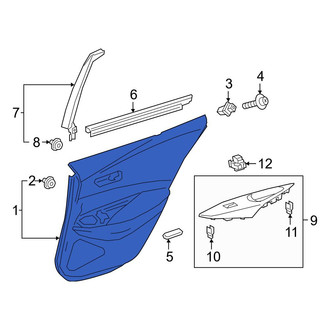 Toyota OE - Rear Left Inner Door Interior Trim Panel