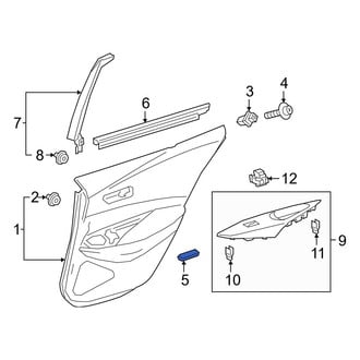 Toyota OE - Front Left Interior Door Handle Screw Cap