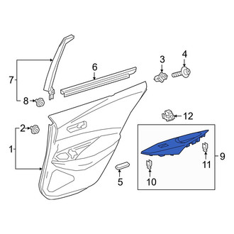 Toyota OE - Rear Right Door Switch Trim Panel