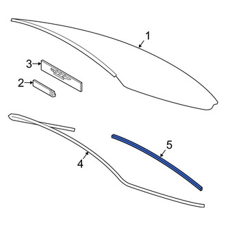 Toyota OE - Rear Lower Back Glass Seal