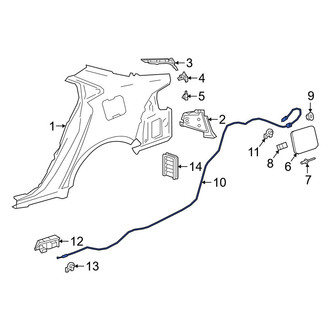 Toyota OE - Rear Fuel Filler Door Release Cable