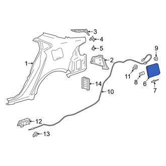 Toyota OE - Rear Fuel Filler Door