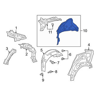 Toyota OE - Rear Right Inner Wheel Housing Side Panel