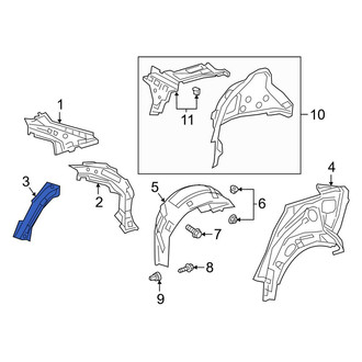 Toyota OE - Rear Left Outer Quarter Panel Reinforcement