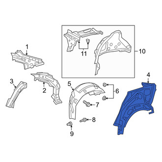 Toyota OE - Rear Left Outer Wheel Housing Side Panel