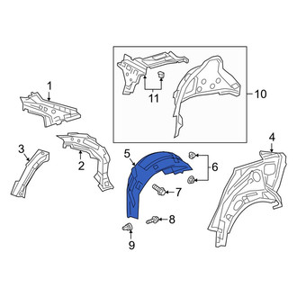Toyota OE - Rear Left Quarter Panel Splash Shield