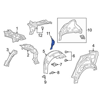 Toyota OE - Right Inner Wheel Housing Bracket